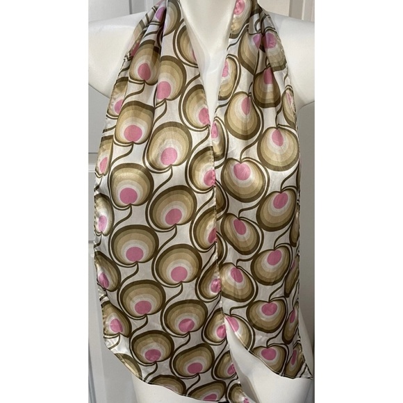 Old Navy Scarf Womens Size Small / Medium Vintage Jan-March 2005 Beige Pink - Picture 4 of 8
